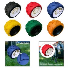 Ruota solida per carrello da spiaggia portatile per giardino, esterno,