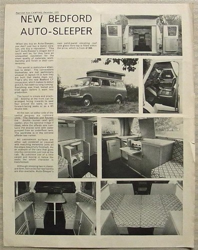 Bedford auto sleeper rivista - auto-sleeper,