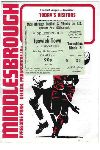 Biglietto prog middlesbrough - biglietto,