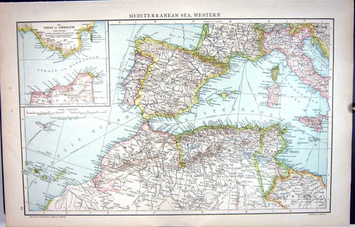 Antica stampa mappa - antica,