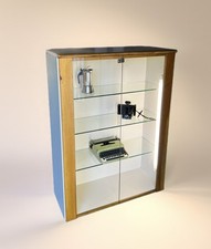 2 vetrine per collezionismo,vetrinetta,vetrine,vetrina in cristallo