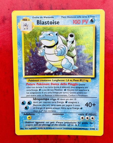Lotto carte pokemon - carte, blastoise