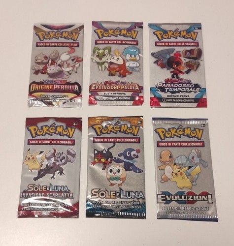 Pokemon buste presentazione - buste,
