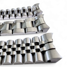 Orologio Fine Curva Solida 316L Acciaio Inox Bracciale Cinturino Giubileo Ostrica 20mm