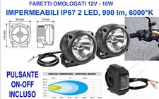 KIT 2 FARI ALLUMINIO FARETTI
