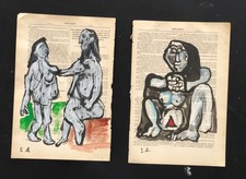 02 Disegni a  china e pastello