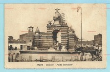 cartolina fotografica del "Fortino" di Catania con ex abbeveratoio cavalli  1932