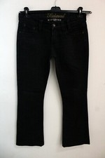 Jeans Richmond Taglia 44 Donna Denim Nero Cotone Pantalone Woman Logo A Zampa