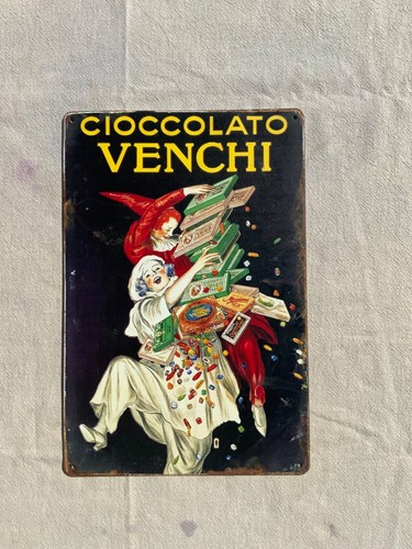 Insegna metallo cioccolato - in,