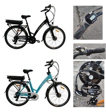 BICI ELETTRICA UOMO DONNA MOD. AMELIA DONNA 26" 36V  13AH 7V SHIMANO TY500