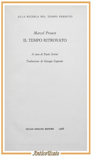 Tempo ritrovato marcel - tempo, di