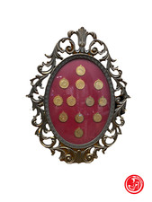 Pannello d'arredo con monete - collezionismo