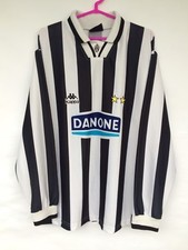 MAGLIA MAGLIA CALCIO JUVENTUS 1994 1995 KAPPA HOME FOOTBALL MANICA LUNGA MAGILA