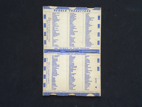 Regolo traduttore vintage - regolo,