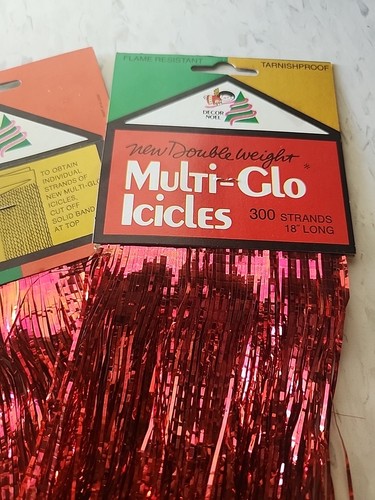 Icicles decor vintage 1978 - icicles,