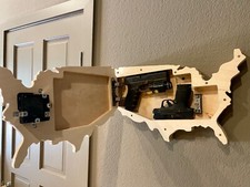 Arma da fuoco segreta sicura arte pistola nascosta RFID bandiera americana | scatola di occultamento tattica
