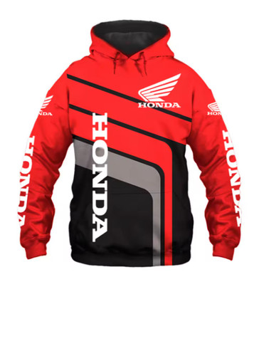 Felpa con cappuccio moto