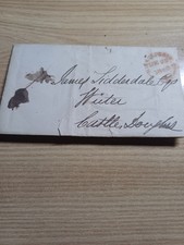 Scozia 1840 Prefilatelica Da Kirkcutbright X Castle Douglas Molto Rara