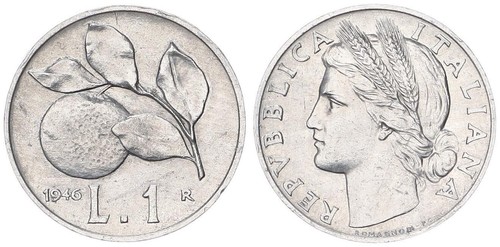 Italia lira 1946 - lira, rara