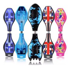 Nuovo Curvaso Street Surfing Waveboard Illuminazione Ruote LED Skateboard Caster Board