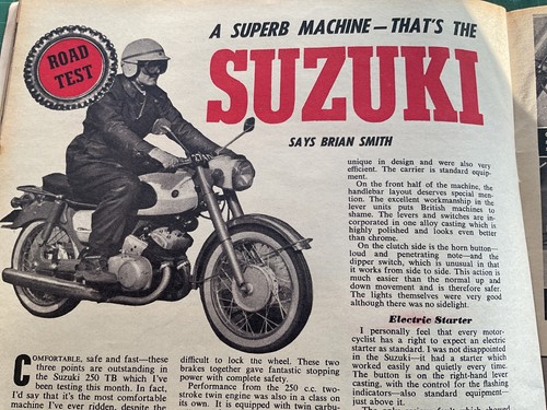 Suzuki tb250 test motorcycle - tb250,