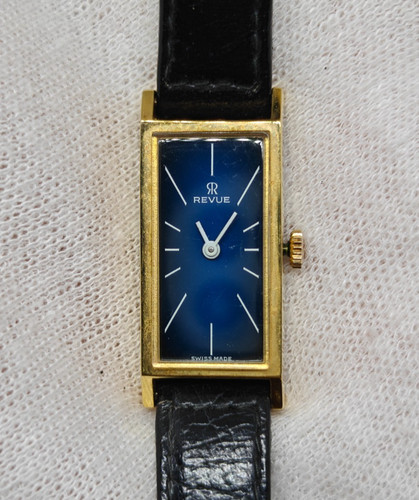 Revue tank blue vignette dial - blue,