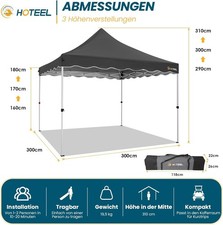 Gazebo Pieghevole 3x3