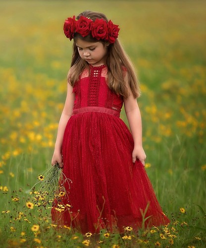 Abito pizzo rosso clarissa - abito,