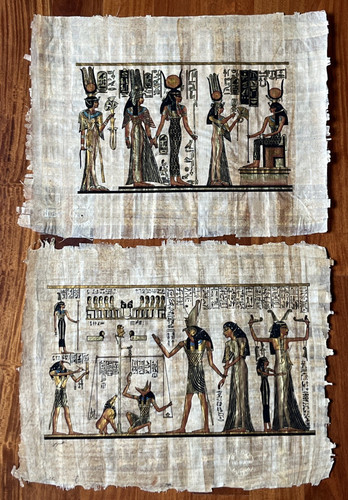 Coppia papiri antichi - coppia, di