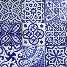 Piastrelle marocchine blu
