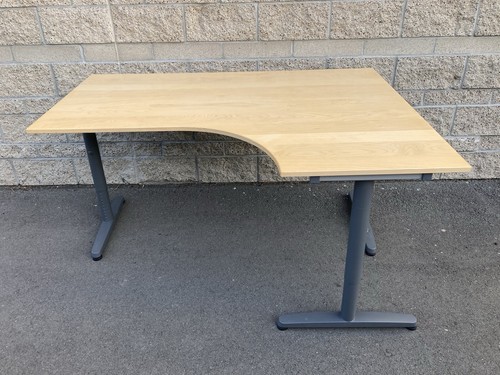 Birch ikea galant corner desks - birch,