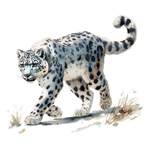 Adesivi leopardo delle nevi - adesivi,