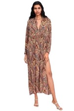 Abito Zara Bohemien Print ocra