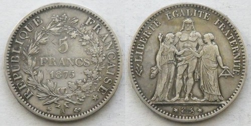 Francia franchi 1875 - francia,