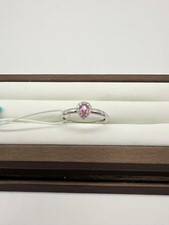 Anello con tormalina rosa e