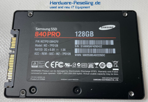 Samsung ssd 840 pro - 128gb, 2,5"