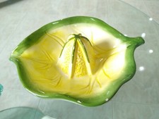 Vintage Green Yellow Ceramic