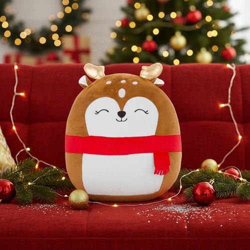 Peluche renna natalizia tondo - peluche,