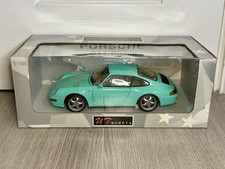 Modelli UT scala 1:18 Porsche 911 993 Coupè verde come nuovi con scatola