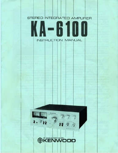 Kenwood 6100 amplificatore - kenwood,