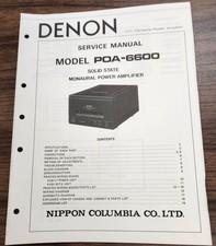 Denon POA-6600 Amplificatore