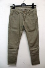 Guess Donna Pantalone Verde Taglia 38 Jeans Pant Pants Regular Logo Woman