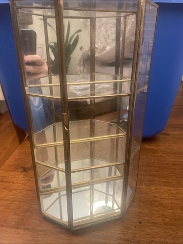 Espositore vetro ottone curio - espositore,