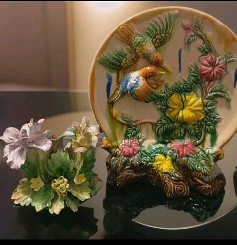 Capodimonte piatto in - &,