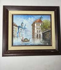 Dipinto olio vintage firmato