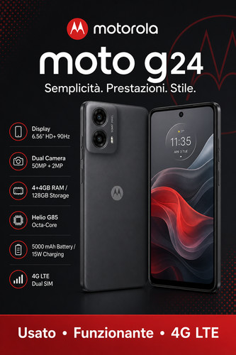 Motorola moto g24 128gb 8gb - motorola,