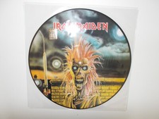 IRON MAIDEN PICTURE DISC VINYL LP EMI EMC3330-P OTTIMO MA CON RIGA LATO A  RARO