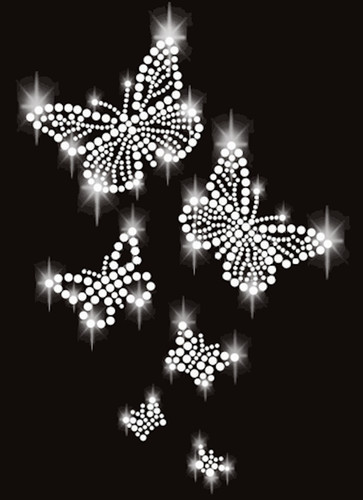 Strass farfalla immagine da - 6x,