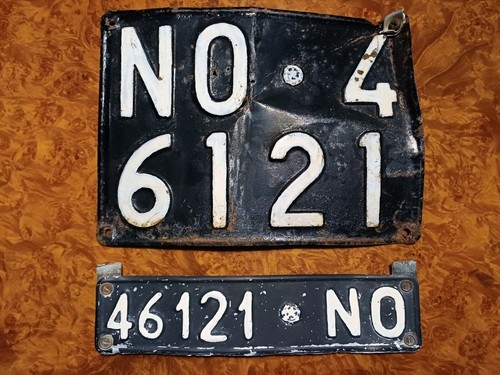 Targa auto epoca - , completa