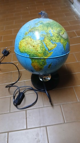 Mappamondo vintage con luce - mappamondo,